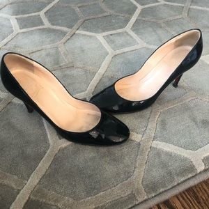 Christian Louboutin simple black pumps